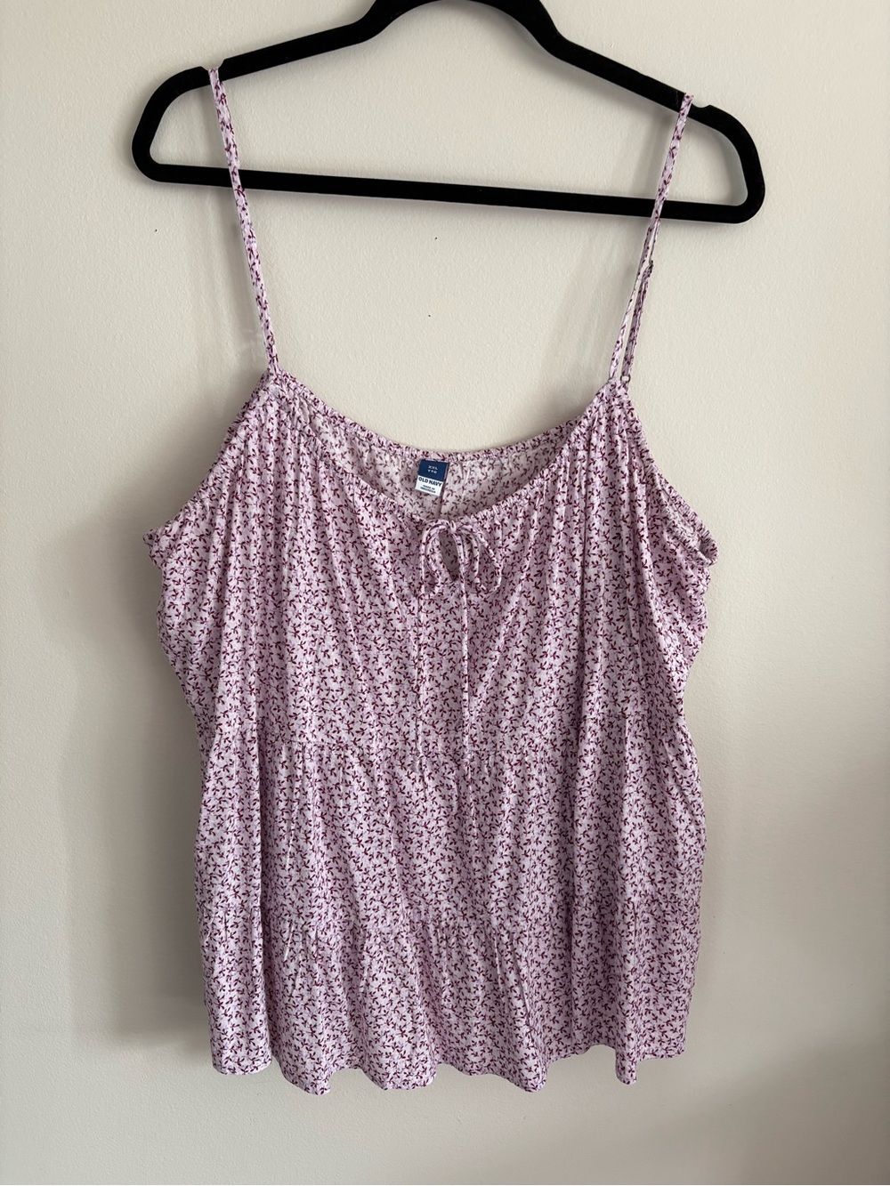 Old Navy Lilac Floral Spaghetti Strap Camisole